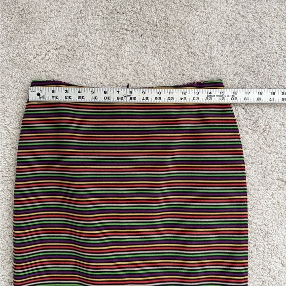 Talbots Colorful Striped Knee-Length Pencil Skirt - Picture 6 of 7